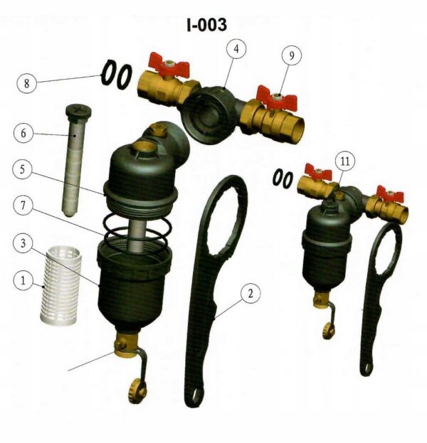 FILTR MAGNETYCZNY 1 SEPARATOR ZANIECZYSZCZEŃ IBO