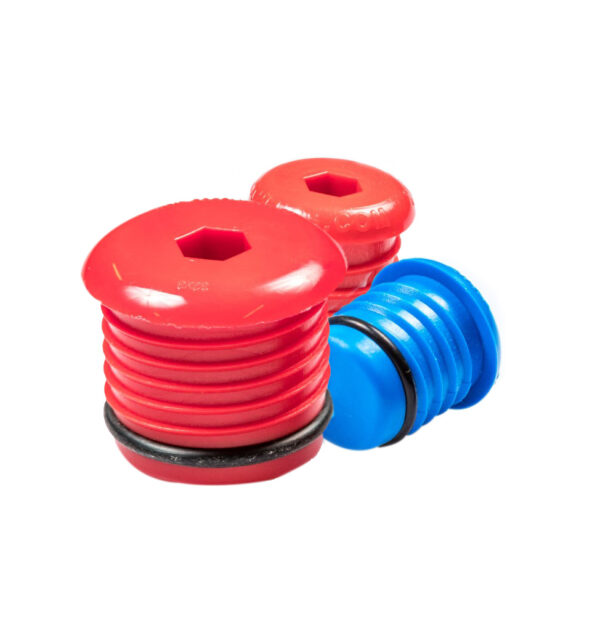KOREK PRÓB SZCZELNOŚCI CIŚNIENIA PEX 32mm CZERWONY