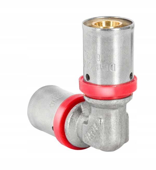 PEX KOLANO 32 MM ZACISKANE NA PRASE ZAPRASOWYWANE