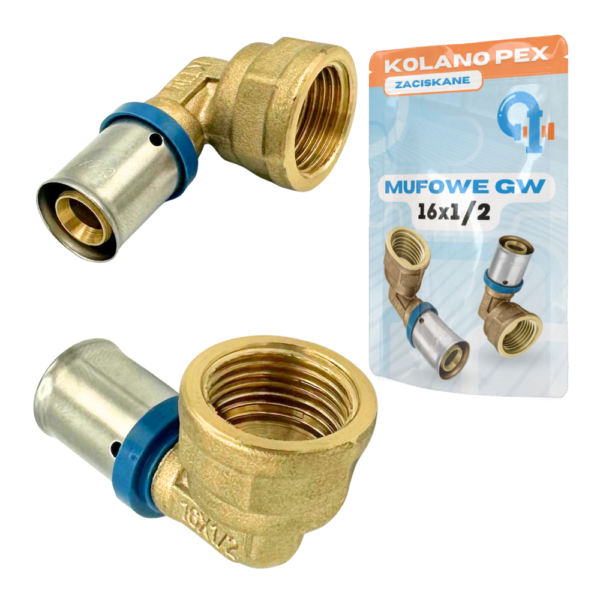 PEX KOLANO ZAPRASOWYWANE 16x1/2 GW KTM