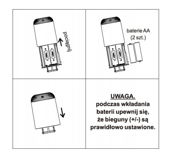 GŁOWICA INTELIGENTNY TERMOSTAT DO GRZEJNIKA KALORYFERA SMART TUYA M30X1,5