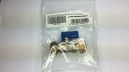 ZAWÓR KULOWY 15X16 MM CONEX PEX ADAPTER NIEBIESKI