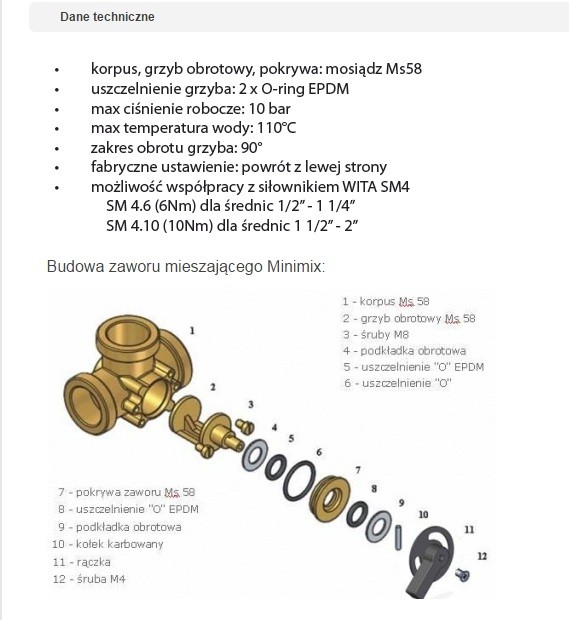 ZAWÓR MIESZAJĄCY 3 DROGOWY 1 1/4 CAL HEL-WITA