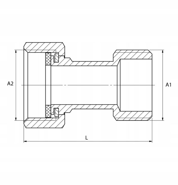PÓŁŚRUBUNEK MOSIĘŻNY 3/4 X 3/4 CALA