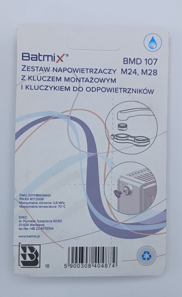 UNIWERSALNY ZESTAW KLUCZ DO ODPOWIETRZANIA GRZEJNIKA + KLUCZ DO BATERII
