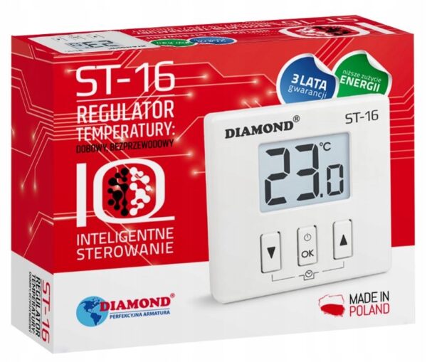 REGULATOR TEMP. DOBOWY BEZPRZEWODOWY ST-16 (200R)