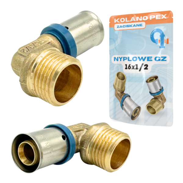 PEX KOLANO ZAPRASOWYWANE 16x1/2 GZ KTM