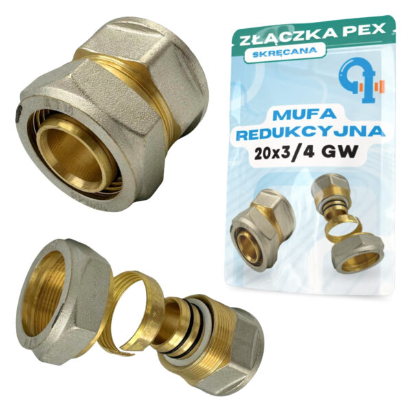 Złączka mufa pex 20x3/4 gw