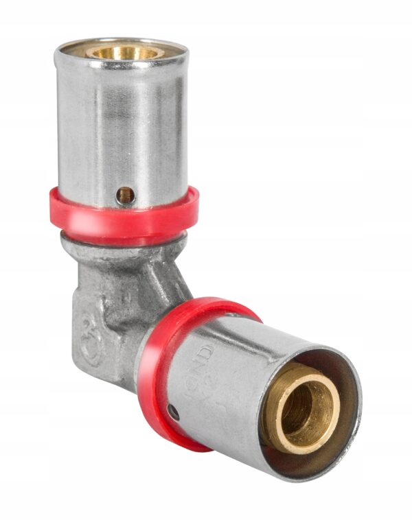 PEX KOLANO 32 MM ZACISKANE NA PRASE ZAPRASOWYWANE
