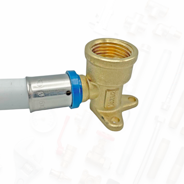 PEX KOLANO Z ŁAPKAMI ZAPRASOWYWANE 16x1/2 GW KTM