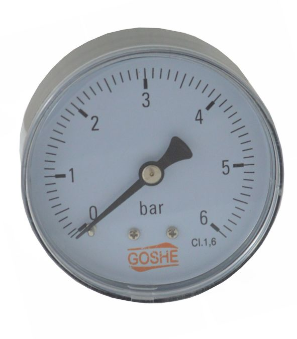 MANOMETR AXIALNY 63MM 0-6 BAR 1/4 X 1,5
