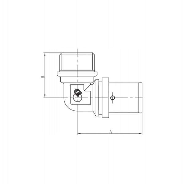 PEX KOLANO 25X3/4 GZ ZACISKANE PRASE ZAPRASOWYWANE