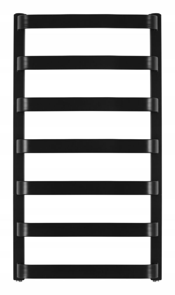 GRZEJNIK ŁAZIENKOWY CZARNY 540 X 970 7 ŻEBEREK