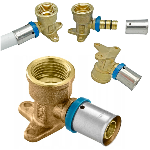 PEX KOLANO Z ŁAPKAMI ZAPRASOWYWANE 16x1/2 GW KTM