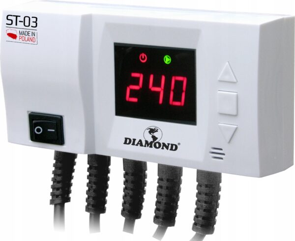 STEROWNIK POMPY C.O. I C.W.U. EKRAN LED ST-03