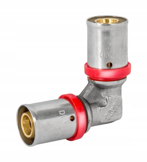 PEX KOLANO 32 MM ZACISKANE NA PRASE ZAPRASOWYWANE