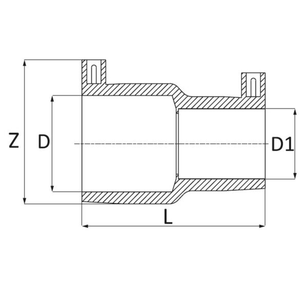PE REDUKCJA ZŁĄCZKA ELEKTROOPOROWA 32X25MM PE100 SDR11 EF