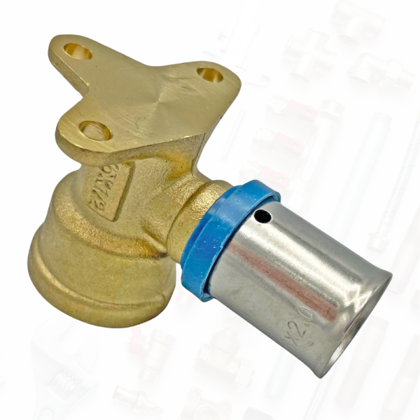 PEX KOLANO Z ŁAPKAMI ZAPRASOWYWANE 16x1/2 GW KTM