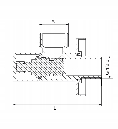 ZAWÓR KĄTOWY Z GŁOWICĄ CERAMICZNĄ 1/2X3/8 KWADRAT