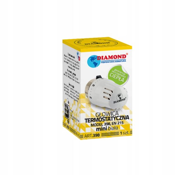 GŁOWICA TERMOSTATYCZNA M30 X 1,5 MINI BIAŁA