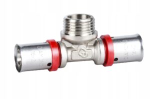 PEX TRÓJNIK 20X1/2X20 GZ ZACISKANY NA PRASE ZAPRAS